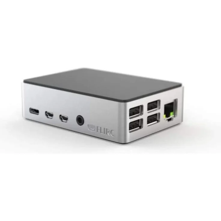 FLIRC Case - Aluminium Gehäuse für Raspberry Pi 4, silber/schwarz – Bild 1