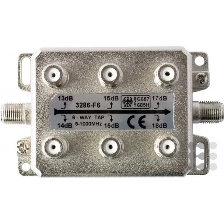 Kreiling Tech. Abzweiger 6fach AZ 3286 5-1000MHz Class A Abzweiger und Verteiler 4250157706348
