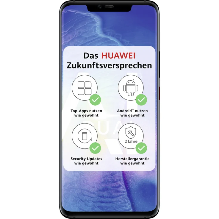 Huawei Mate 20 Pro Smartphone 16,2cm (6,4 Zoll) OLED-Display, 128GB interner Speicher, 6GB RAM, Dual-SIM, Android 9.0, Schwarz – Bild 1