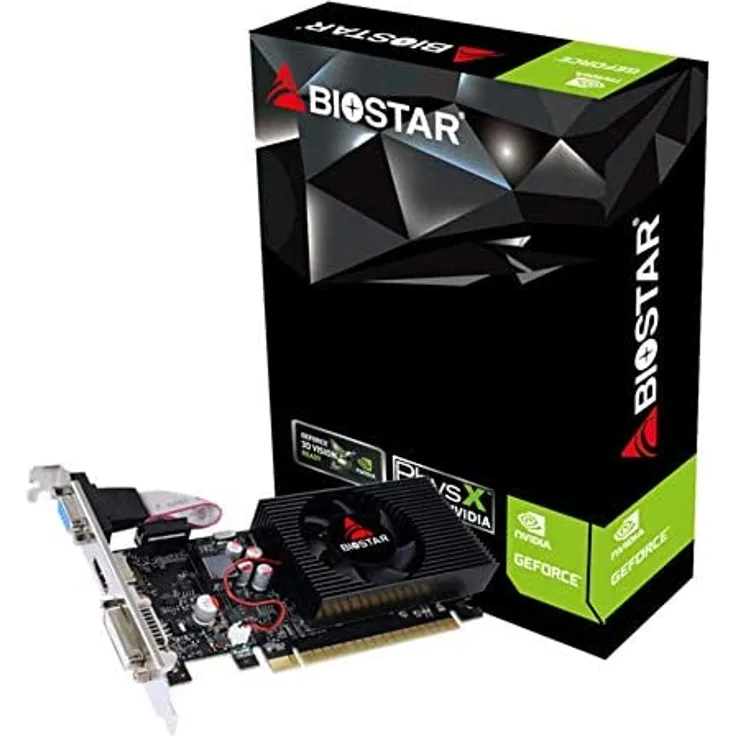 Biostar Geforce GT 730 Grafikkarte, HDMI, DVI, VGA (VN7313THX1)