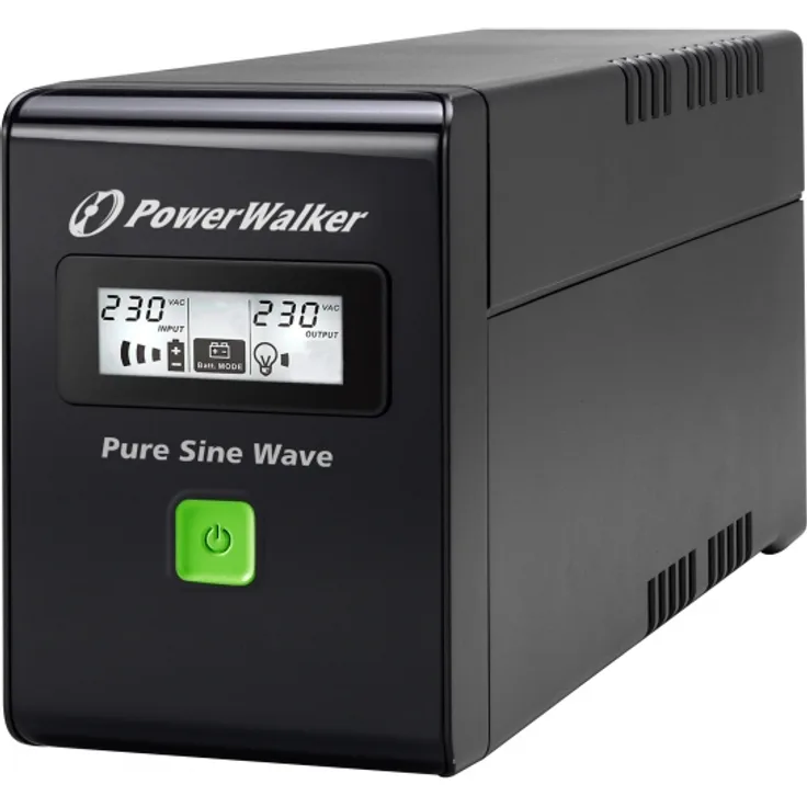 POWERWALKER VI 800 SW Schuko 800VA - 480W Line-Interactive USV Tower AVR Reine Sinuswelle LCD