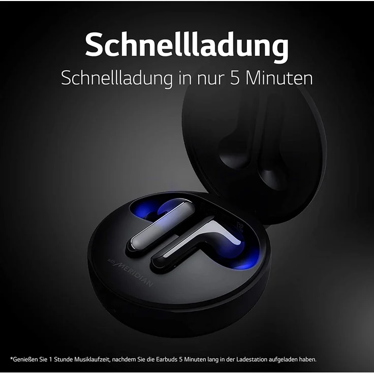 LG Tone Free HBS-FN6 True Wireless In-Ear Kopfhörer, mit Bluetooth, Mikrofon, Noise Cancelling, schwarz – Bild 21