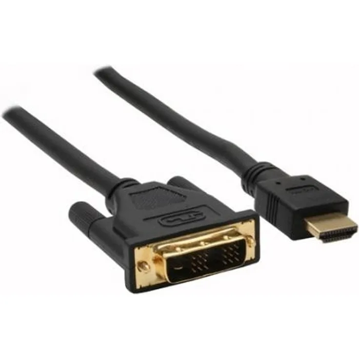 InLine HDMI-DVI Kabel, vergoldete Kontakte, HDMI Stecker auf DVI 18+1 Stecker, 10m