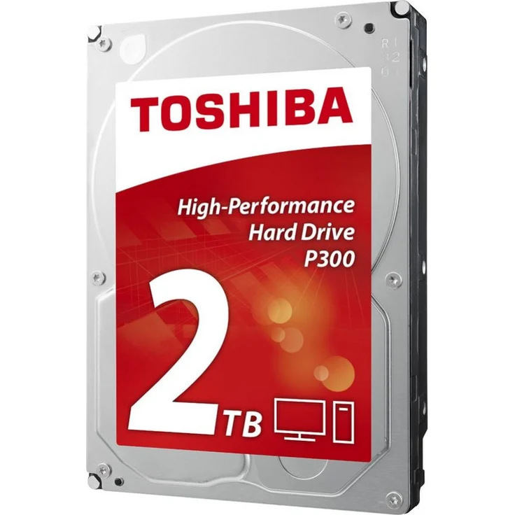 Toshiba P300 - Festplatte - 2 TB - intern - 3.5 Zoll (8.9 cm) - SATA 6Gb/s - 7200 rpm - Puffer: 64 MB (HDWD120EZSTA) – Bild 1