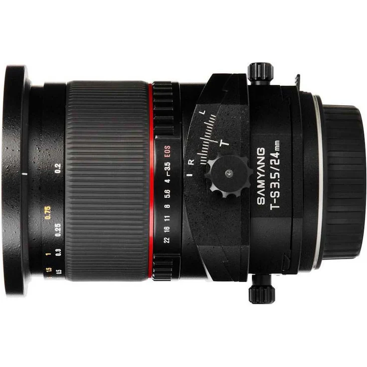 Samyang 24-3,5 Objektiv DSLR T-S Nikon F manueller Fokus Tilt and Shift Fotoobjektiv Weitwinkelobjektiv schwarz – Bild 1