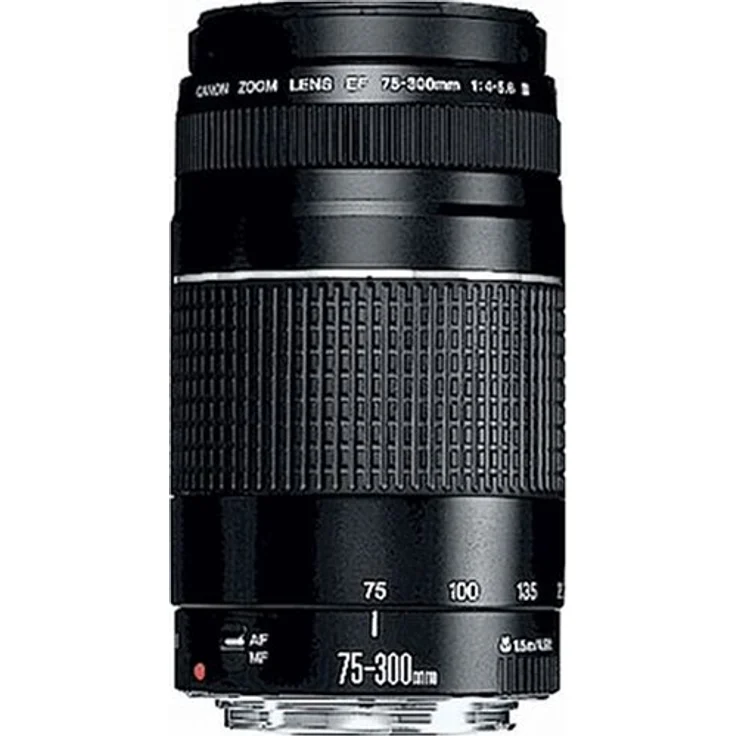 Canon Teleobjektiv EF 75-300mm F4.0-5.6 III für EOS (58mm Filtergewinde, Autofokus) schwarz – Bild 1