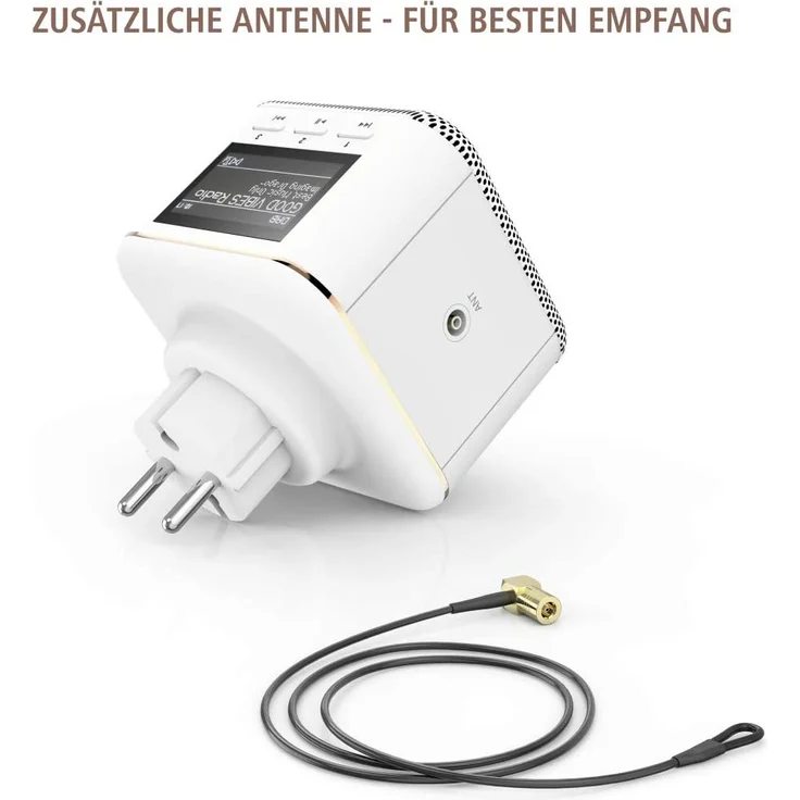 Hama DR40BT Digitalradio mit Bluetooth, LCD-Display, Wecker, geeignet für Bad, weiß – Bild 7