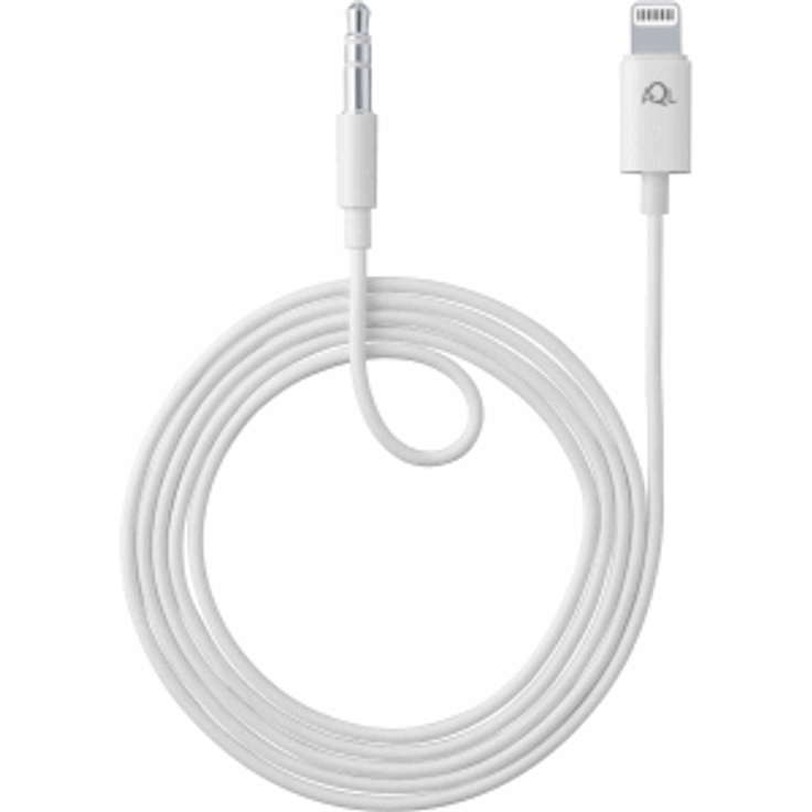 AQL Aux Audio Kabel 3,5mm Klinke auf Lightning (weiß)