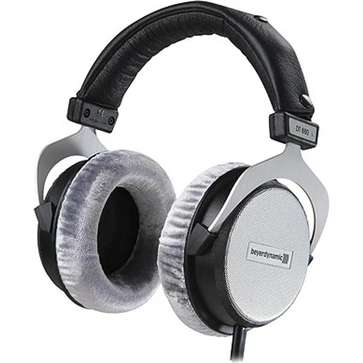 beyerdynamic DT 880 PRO Over-Ear-Studiokopfhörer in schwarz. Halboffene Bauweise, kabelgebunden