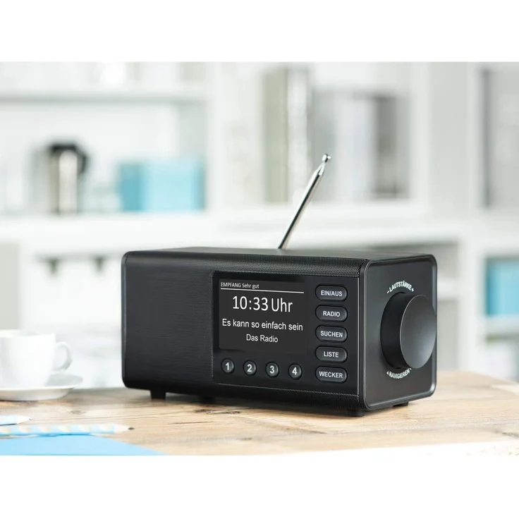 Hama DR1000DE Digitalradio mit Wecker, TFT-Display, schwarz – Bild 4
