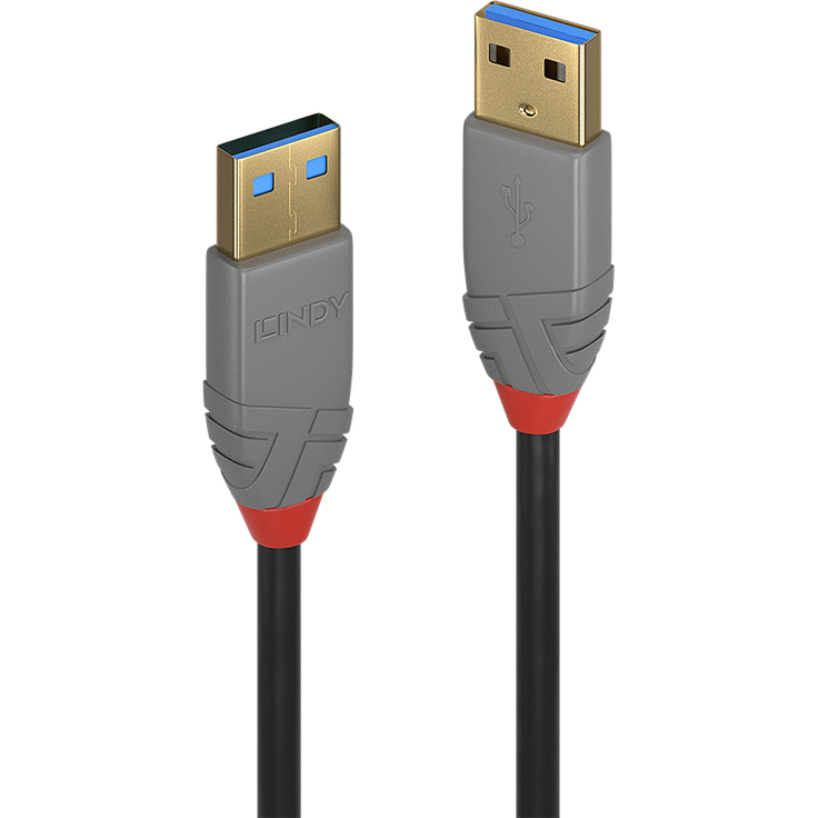 LINDY USB 3.0 Kabel Typ A Anthra Line 5m