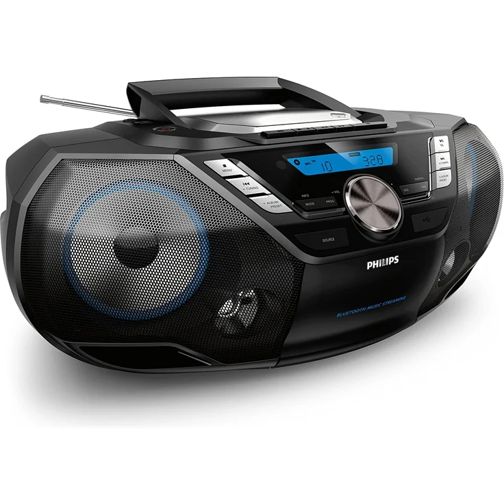 Philips AZB798T CD-Soundmaschine mit Bluetooth (CD, MP3-CD, USB, DAB+, UKW) schwarz – Bild 2