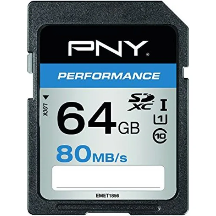 PNY Speicherkarte SDXC Performance 64GB 80MB-s Class 10