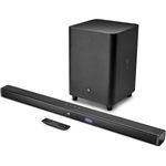 JBL Bar 3.1-Kanal 4K Ultra HD 2.1, 3.1 Soundbar mit Subwoofer, kabellos/kabelgebunden, geeignet für TV, schwarz (2017)