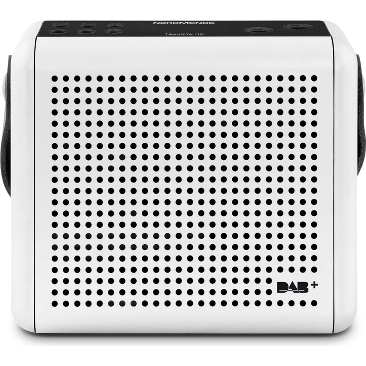 Nordmende Transita 110 Retro Tragbares Radio, OLED-Display, weiß – Bild 1