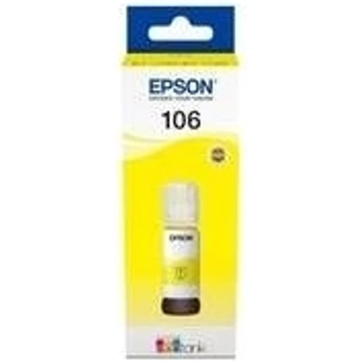 Epson Original 106 EcoTank Tintenflasche, ET-7700 ET-7750, gelb – Bild 1