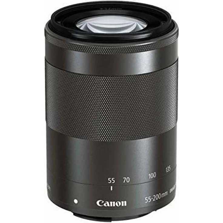 Canon Teleozoombjektiv EF-M 55-200mm F4.5-6.3 IS STM Teleobjektiv für EOS M (52mm Filtergewinde, Optischer Bildstabilisator) schwarz – Bild 1