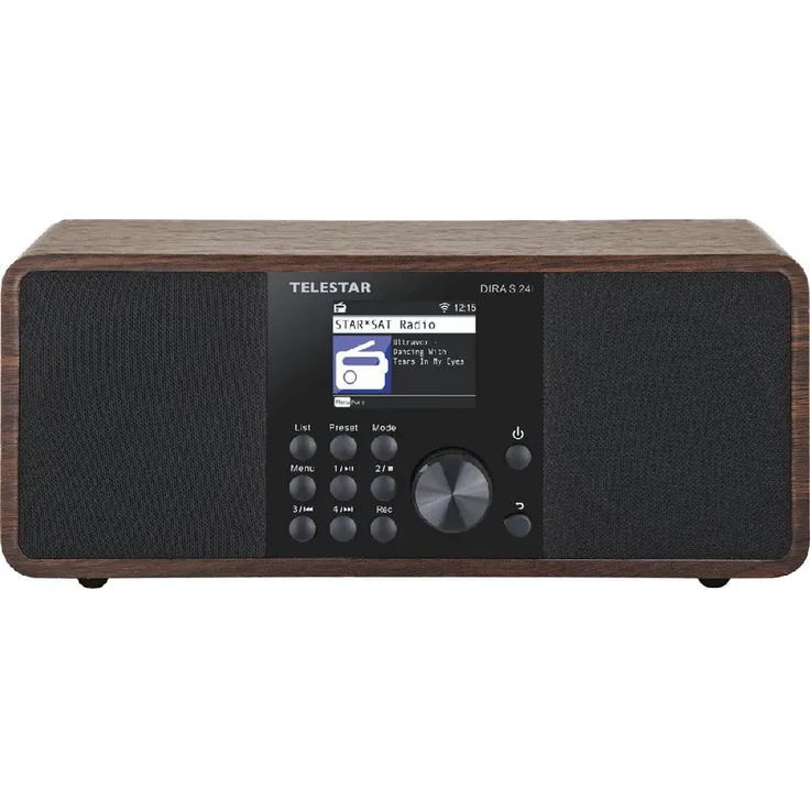 TELESTAR DIRA S 24i Digitalradio (DAB+-UKW, Internetradio, Soundprozessor (DSP), USB Musikplayer, Bluetooth, TFT LCD Farbdisplay), braun