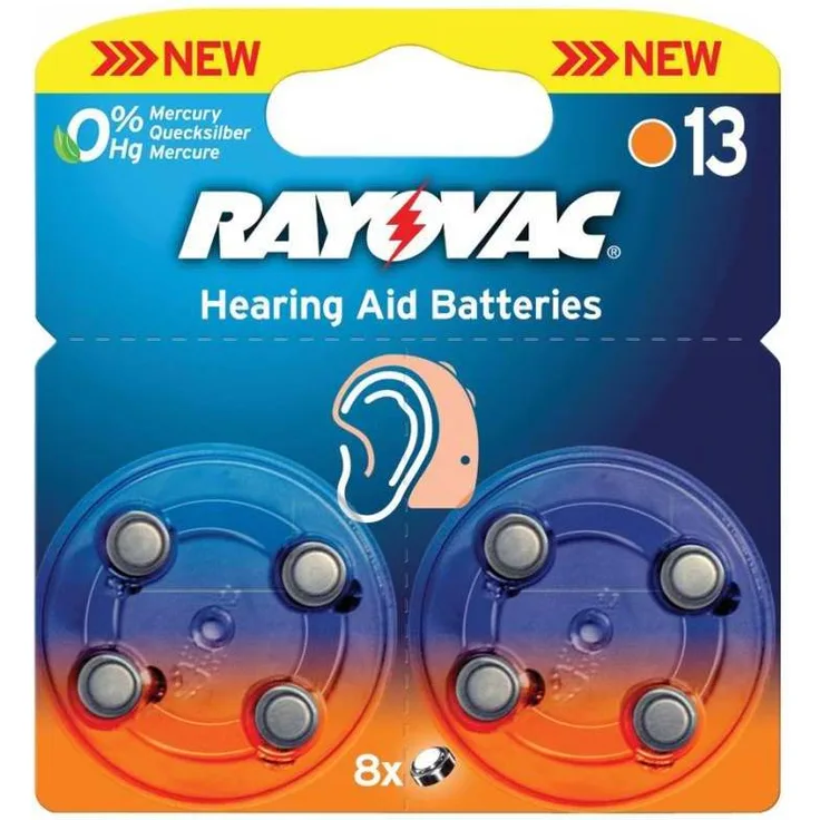 Varta HA13 4606745418 Batterie 8 PACK, metallisch