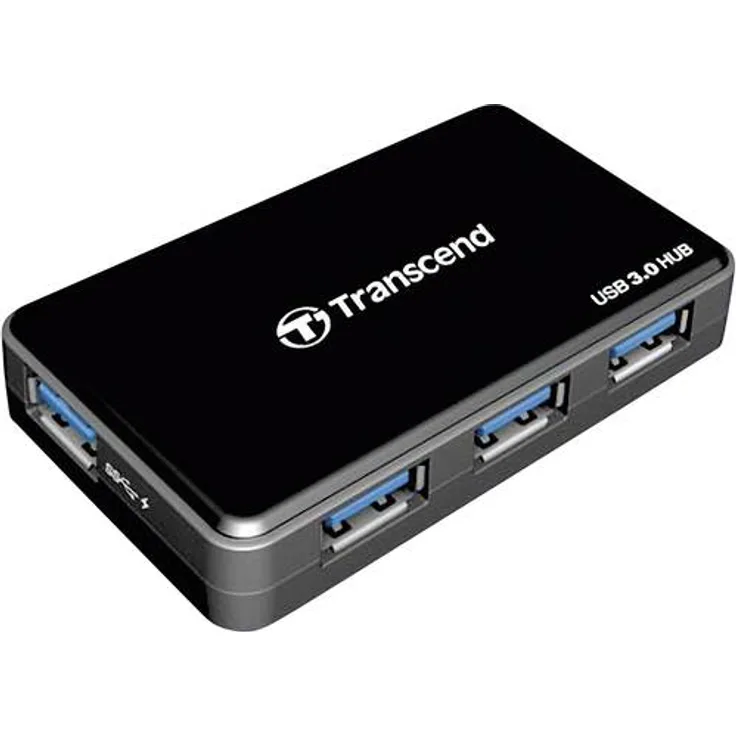 Transcend TS-HUB3K 4 Port USB 3.0-Hub Schwarz