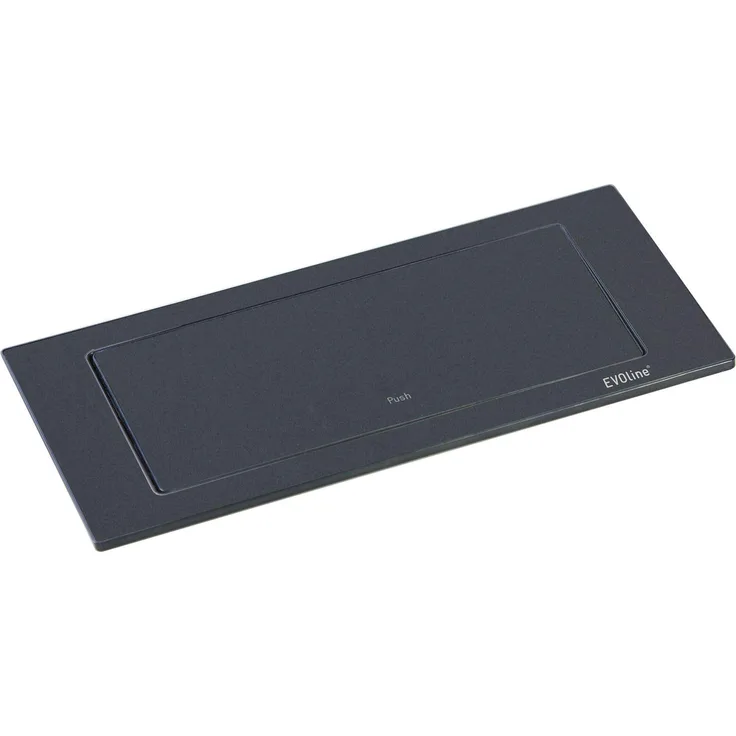 EVOline 159271005300 Backflip, 2 Schukosteckdosen, 1 STK. USB-Charger, schwarz matt