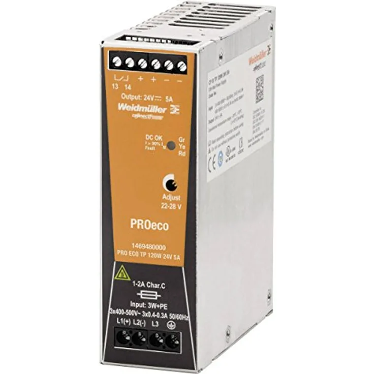 Weidmuller 1469480000 – Netzteil Pro ECO 120 W 24 V 5 A