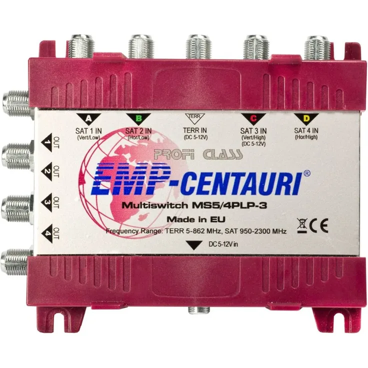 Multiswitch 5in/4out (13/18 V, 0/22 kHz) standalone