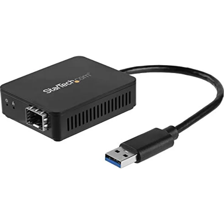 StarTech.Com Adatattore di Rete USB 3.0 a Fibre Ottiche Gigabit Ethernet, Convertitore SFP con Slot Aperto