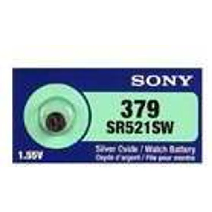 Sony Silber-Oxid Knopfzelle Code 379