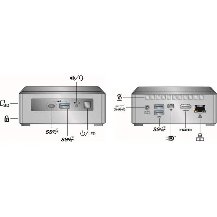 Intel NUC 8 Mainstream-G mini PC NUC 8i5INHJA2 - Islay Canyon (BXNUC 8I5INHJA2) – Bild 4