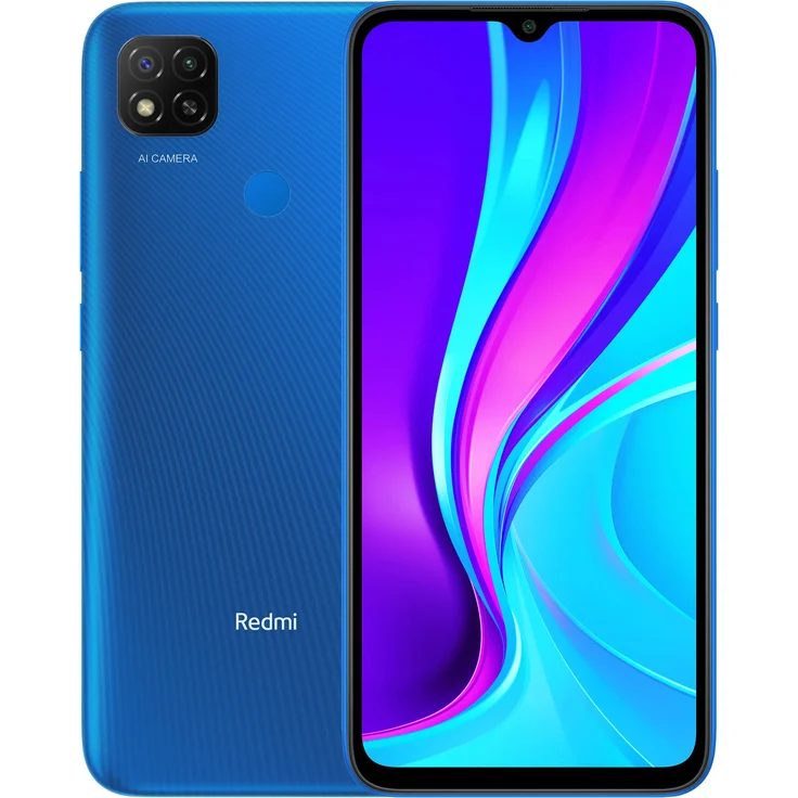 Xiaomi Redmi 9C Smartphone 16,51cm (6,53 Zoll) Farbdisplay, 64GB interner Speicher, 3GB RAM, Dual-SIM, Android, Twilight Blue – Bild 1