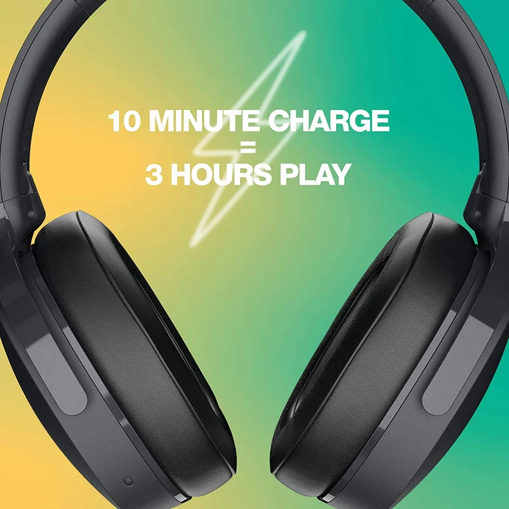 Skullcandy Hesh Evo True Black On-Ear-Kopfhörer mit Bluetooth, Mikrofon, schwarz (2021) – Bild 5