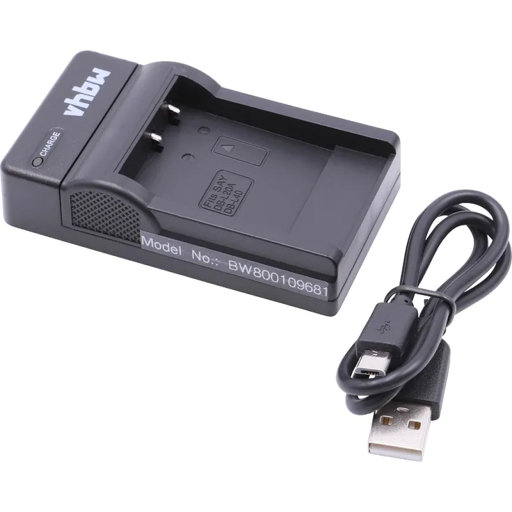vhbw USB Ladegerät Ladekabel passend für Kamera Sanyo Xacti DSC-C4, DSC-C5, DSC-E6, DSC-J4.