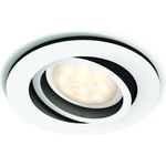 Philips Hue White Ambiance LED Einbauspot Milliskin, rund, dimmbar, alle Weißschattierungen, steuerbar via App, weiß, rund, kompatibel mit Amazon Alexa (Echo, Echo Dot)