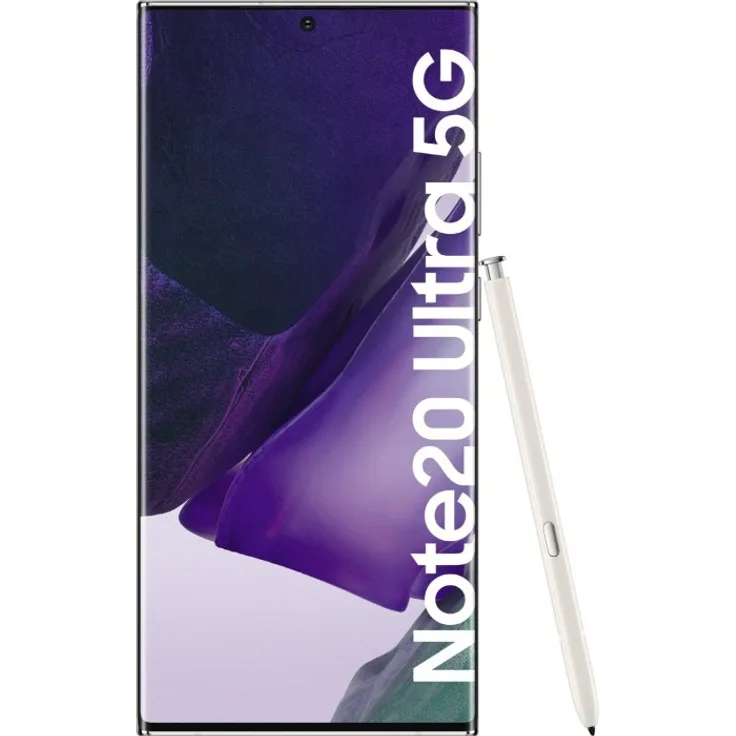 Samsung Galaxy Note 20 Ultra 5G Smartphone 17,53cm (6,9 Zoll) AMOLED-Display, 256GB interner Speicher, 12GB RAM, Dual-SIM, Android, Mystic White