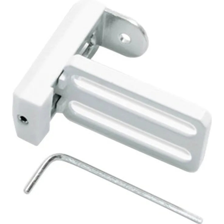 Gardinia Universal Klemmträger, Metall weiß cm