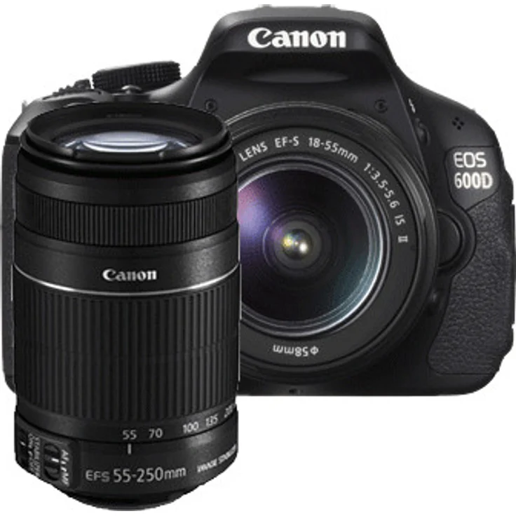Canon EOS 600D Kit EF-S 18-55mm IS II + 55-250mm IS II – Bild 1