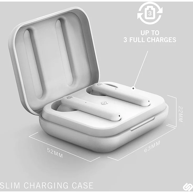 Urbanista Stockholm True Wireless In-Ear Kopfhörer, mit Bluetooth, Mikrofon, weiß – Bild 6