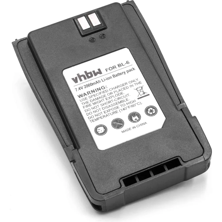 VHBW Akku, geeignet für Funkgerät, Walkie Talkie wie Baofeng BL-B 2000 mAh, 7,4 V, Li-Ion