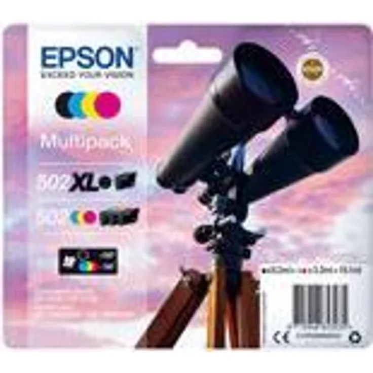 Epson 502/502XL Multipack - 4er-Pack - 19.1 ml - Schwarz, Gelb, Cyan, Magenta - Original - Blisterverpackung - Tintenpatrone - für Expression Home XP-5100, WorkForce WF-2860