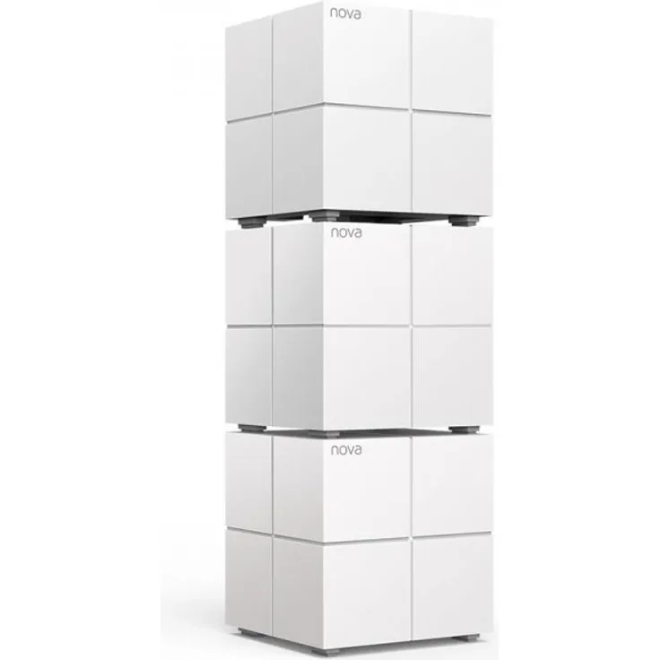 Tenda Nova MW6 3x echtes Dual-Band Mesh WLAN Komplettlösung (Bis zu 500m² WLAN, 3x Stationen, 6x Gigabit Ports, für Häuser, Büros, Wohnungen, MU-MIMO, Beamforming) Ersetzt Router, Powerline & Repeater