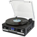 Technaxx TX-22+ Bluetooth Platten-Kassettendigitalisierer 4717 von LPs und Audiokassetten schwarz