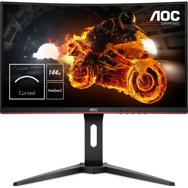 AOC Gaming C24G1 59,9 cm (23,6 Zoll) Curved Monitor (FHD, HDMI, 1ms Reaktionszeit, DisplayPort, 144 Hz, 1920 x 1080 Pixel, Free-Sync) schwarz – Bild 1