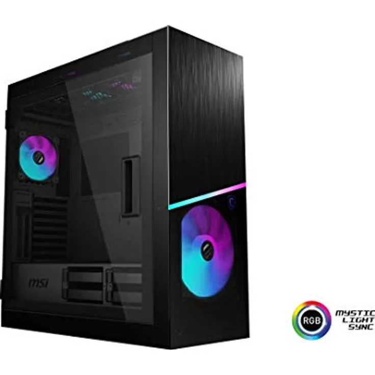 MSI MPG SEKIRA 500X PC-Gehäuse (4X USB 3.2 Gen1, 1x USB 3.2 Gen2 Type C, Mid-Tower, 1x HD Audio, 1x Mic, Mystic Light)