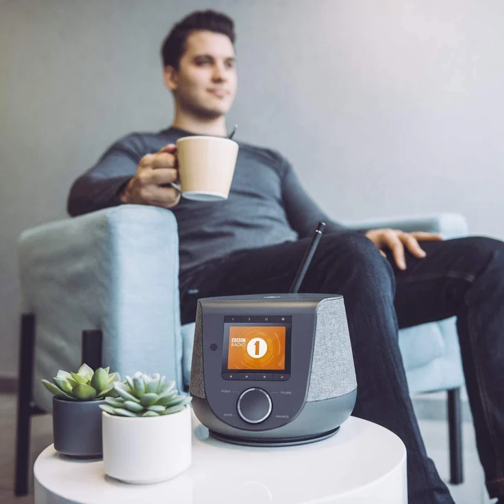 Hama DIR3200SBT Mini Radiowecker mit Bluetooth, WLAN, TFT-Display, grau – Bild 7