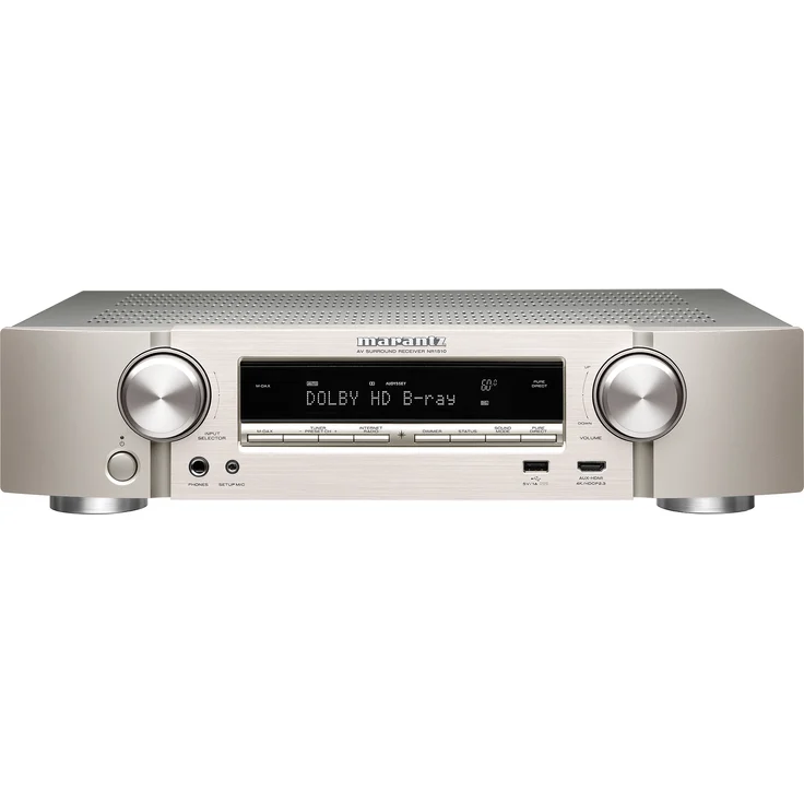 Marantz NR1510 5.2-Kanal AV-Receiver, Hifi Verstärker, HEOS Multiroom, Musikstreaming, AirPlay 2, Bluetooth, Wi-Fi, WLAN, 6 HDMI Eingänge, Alexa Kompatibel – Bild 1