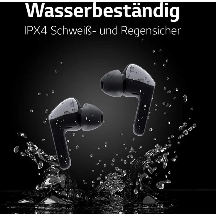 LG Tone Free HBS-FN6 True Wireless In-Ear Kopfhörer, mit Bluetooth, Mikrofon, Noise Cancelling, schwarz – Bild 28