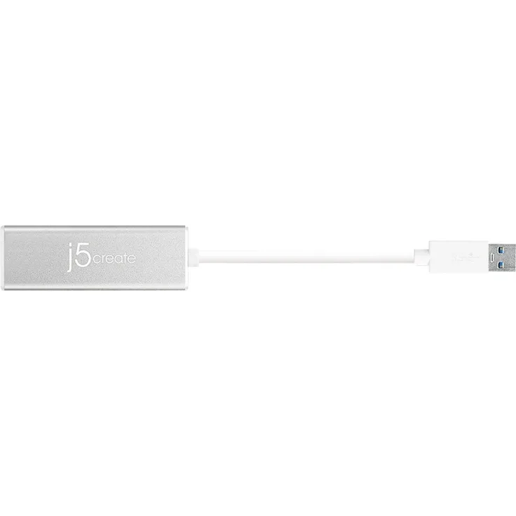 j5create JUE130 - Netzwerkadapter - USB 3.0 - Gigabit Ethernet - Aluminium