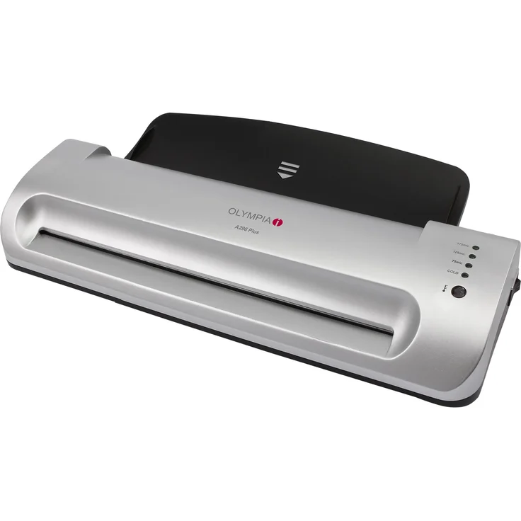 Olympia A 296 Plus Laminiermaschine Backloader (80-175 Micron, Bis DIN A4, Visitenkarten, Laminierer mit Folien, Laminiergerät Set für Büro, Laminator zum Heiß- und Kaltlaminieren) – Bild 1