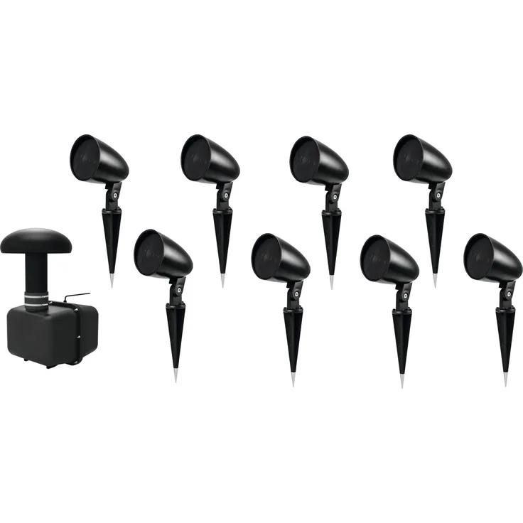 Omnitronic Set GSUB-8 Bodeneinbau-Subwoofer + 8x PS-2.5GS Projek